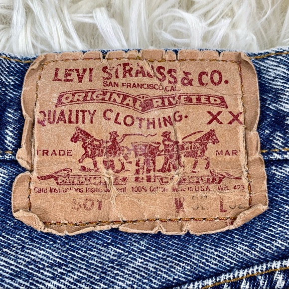 Vintage Men's Levi’s 501 Acid Washed Jeans 30x28 - Picture 7 of 10